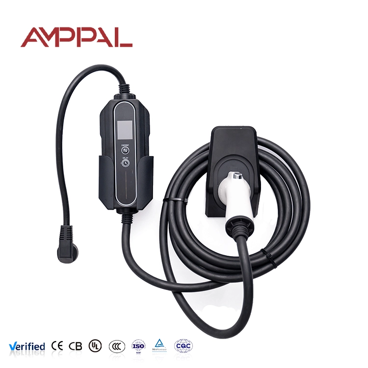 11kW bærbar AC EV-lader med akryldesign for reise- og hjemmelading