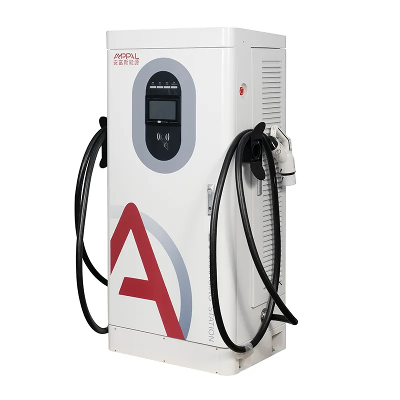 160 kW høyeffekts DC EV hurtigladestasjon for flåtedepoter